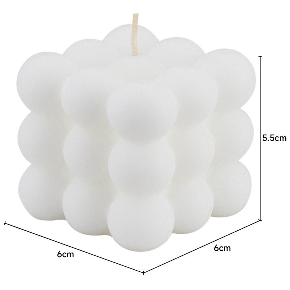 H&O Direct Chamomile Decorative Bubble Cube Scented Candle Image 3
