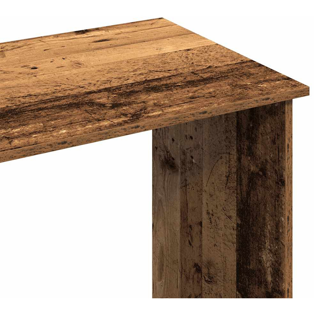 vidaXL Computer Desk Old Wood Effect Image 6