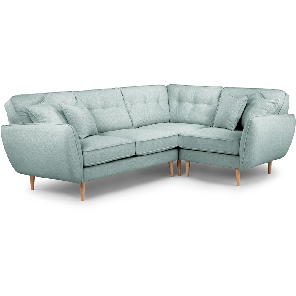 Opry Faro 4 Seater Button Back Aqua Corner Sofa Image 2