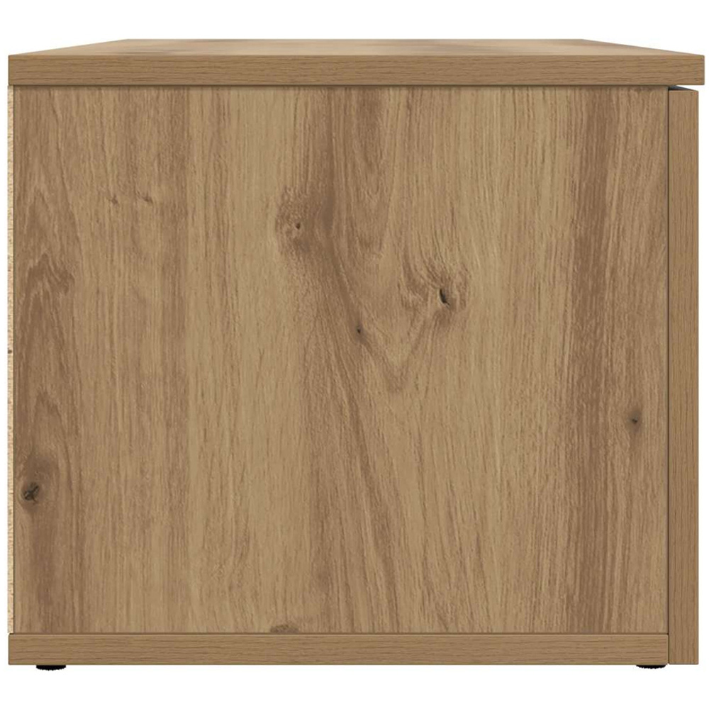 vidaXL 3 Drawer Artisan Oak Small TV Cabinet Image 6