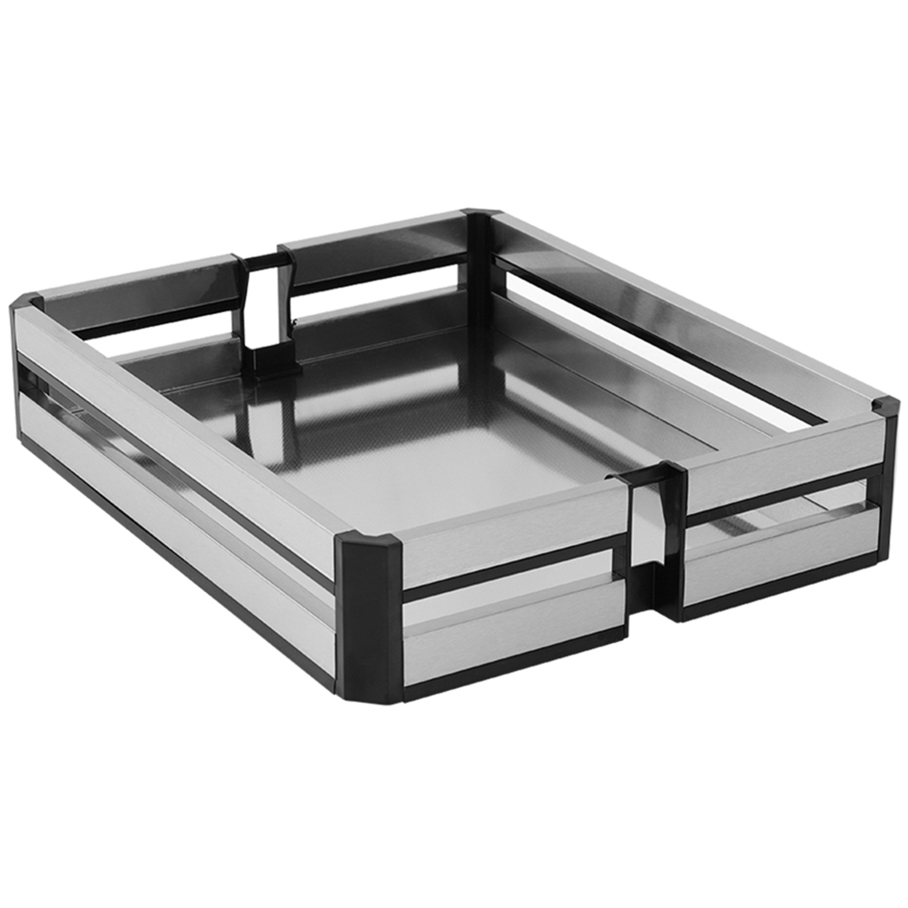 Living and Home 6 Tier Metal Pull Out Kitchen Cabinet Panel Basket Shelf Image 5