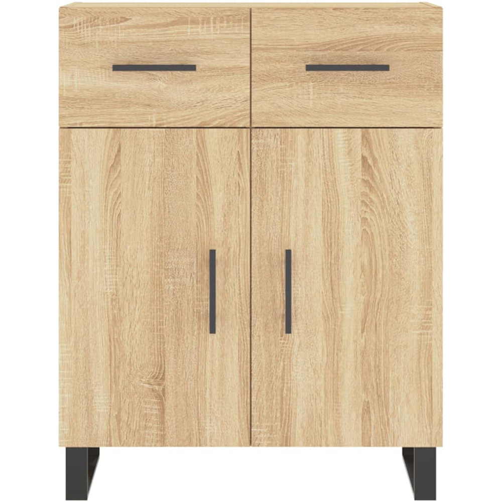 vidaXL 2 Door 2 Drawer Sonoma Oak Sideboard Image 6