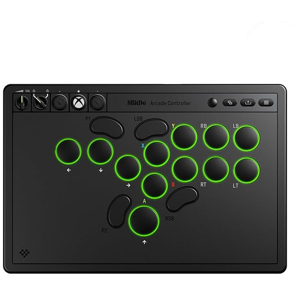 8BitDo Black Xbox Wireless All-Button Arcade Controller Image 3