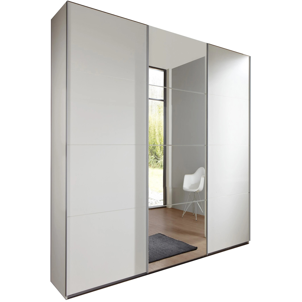 TJ'S Dublin 3 Door White Sliding Wardrobe Image 2