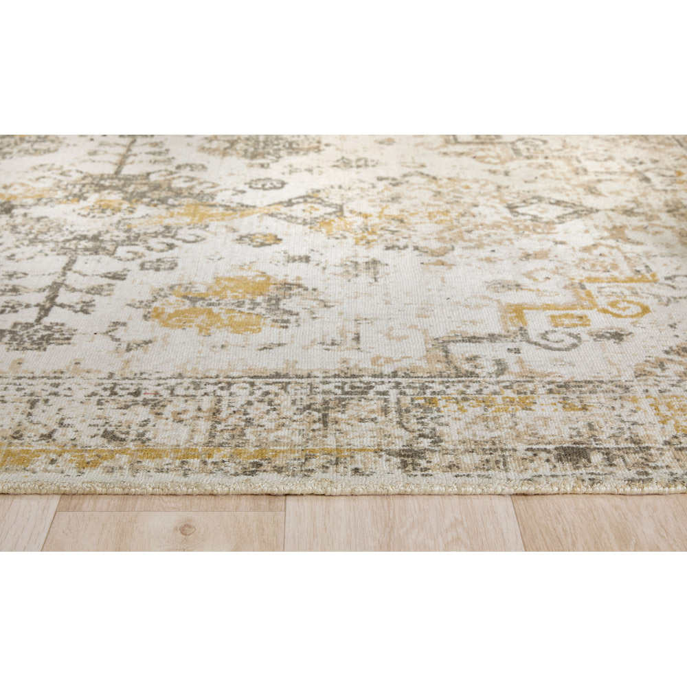 Origins Vogue Light Grey and Ochre Rug 200 x 290cm Image 4