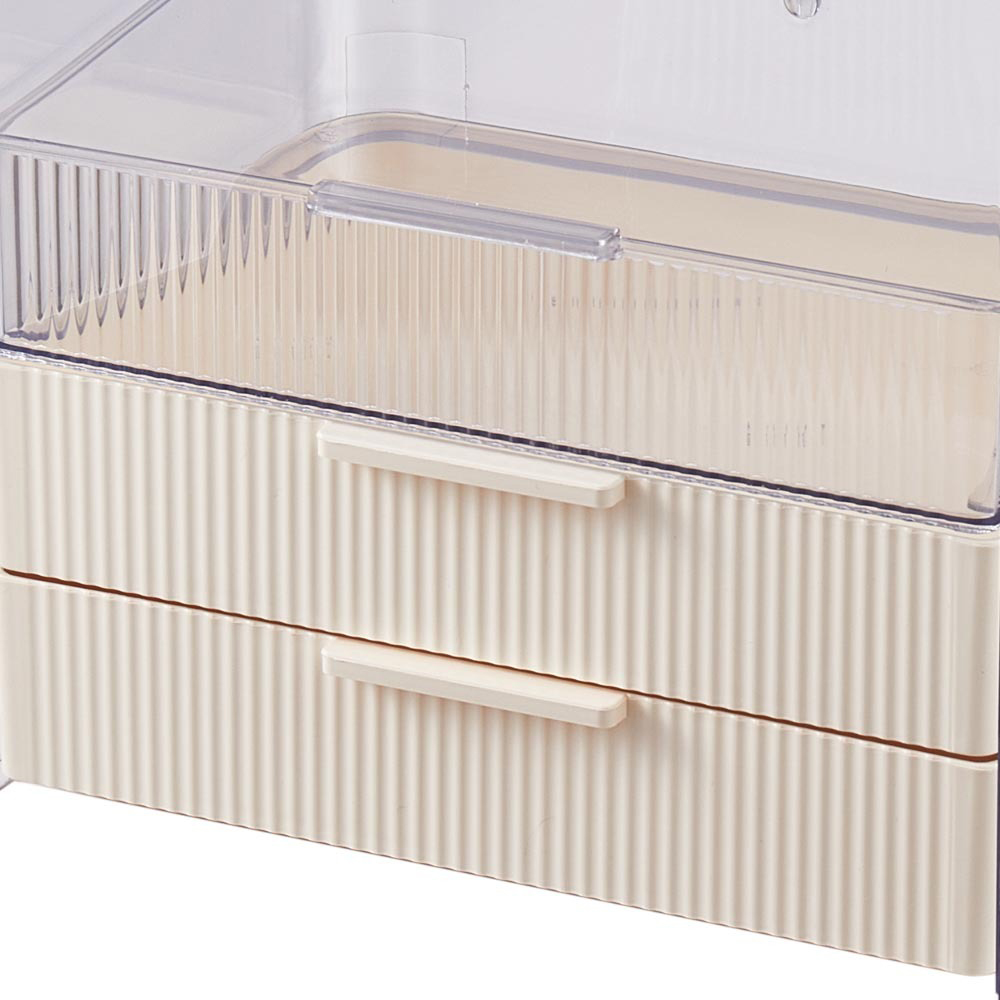 H&O Direct 3 Tier Transparent Cosmetics Organiser Image 4