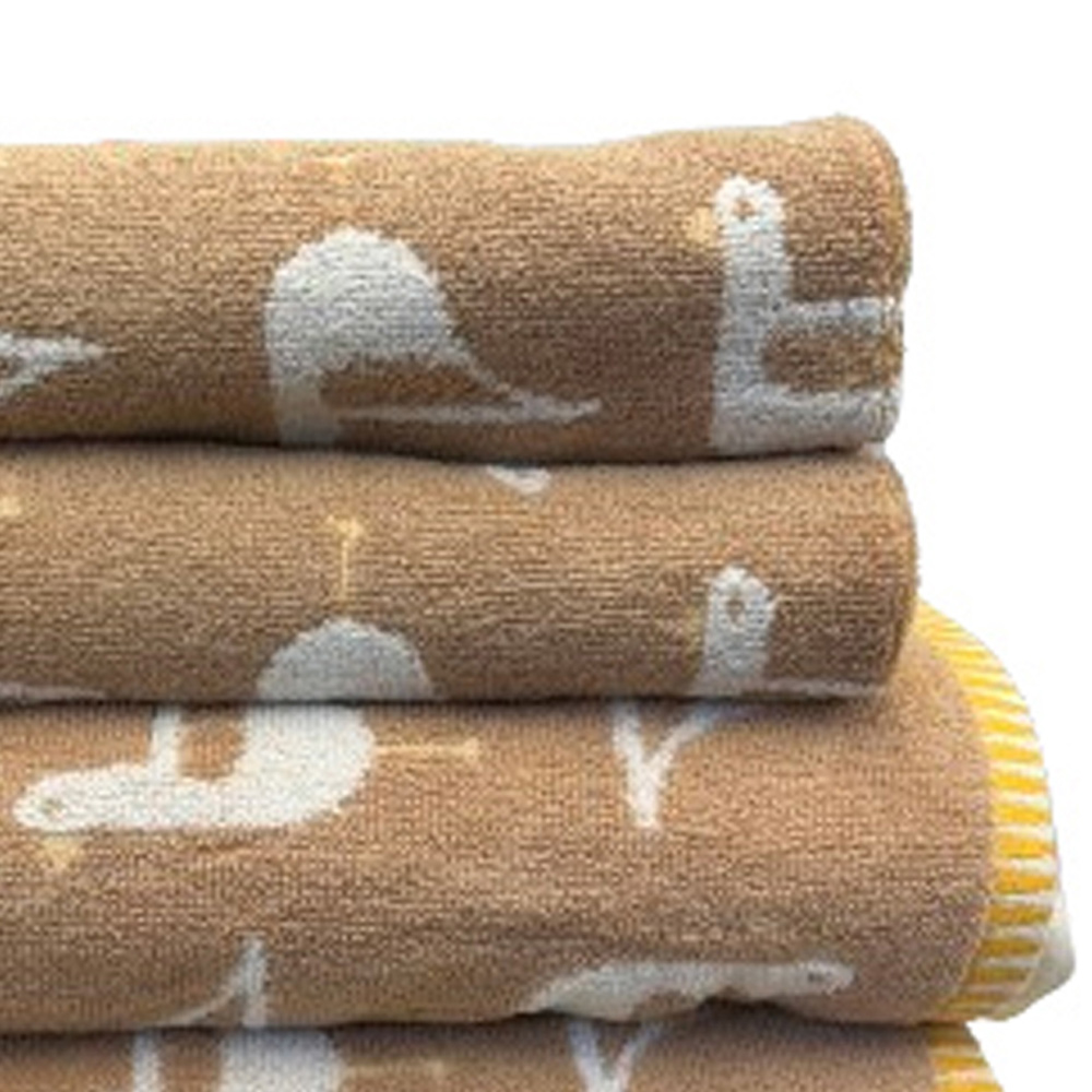 Bellissimo Sea Gull Beige Turkish Cotton Hand and Bath Towels Set of 4 Image 2