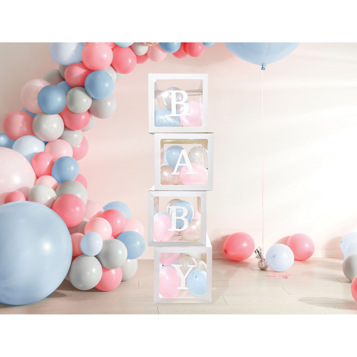 Baby Balloon Box with 24 Balloons Image