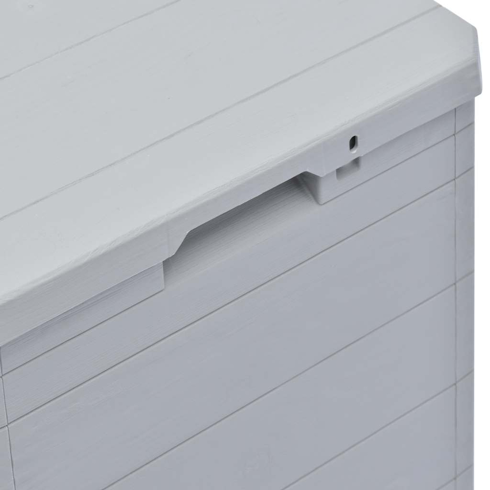vidaXL 90L Grey Plastic Garden Storage Box Image 6