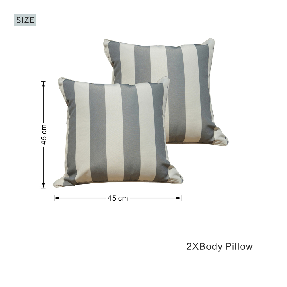 Direct Wicker Garden Waterproof Sofa Cushion Cover 45 x 45cm 2 Pack Image 7