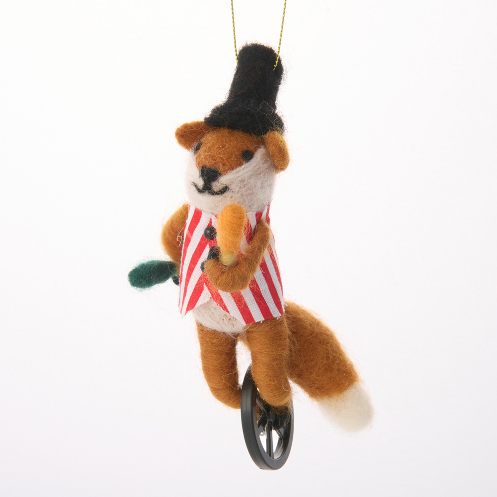 Wool Circus Fox Hanging Decoration Image 3