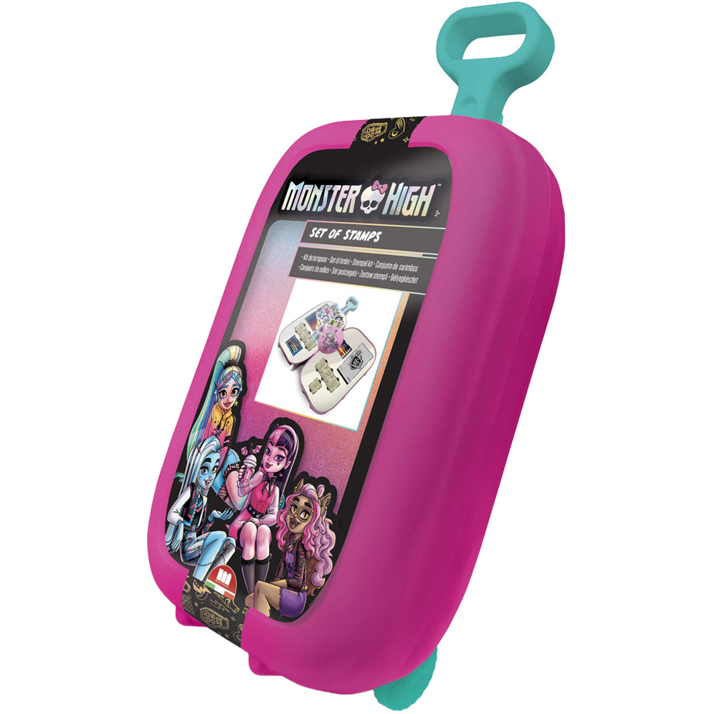 Multiprint Monster High Kids Colouring and Stamp Trolley Set Image 1