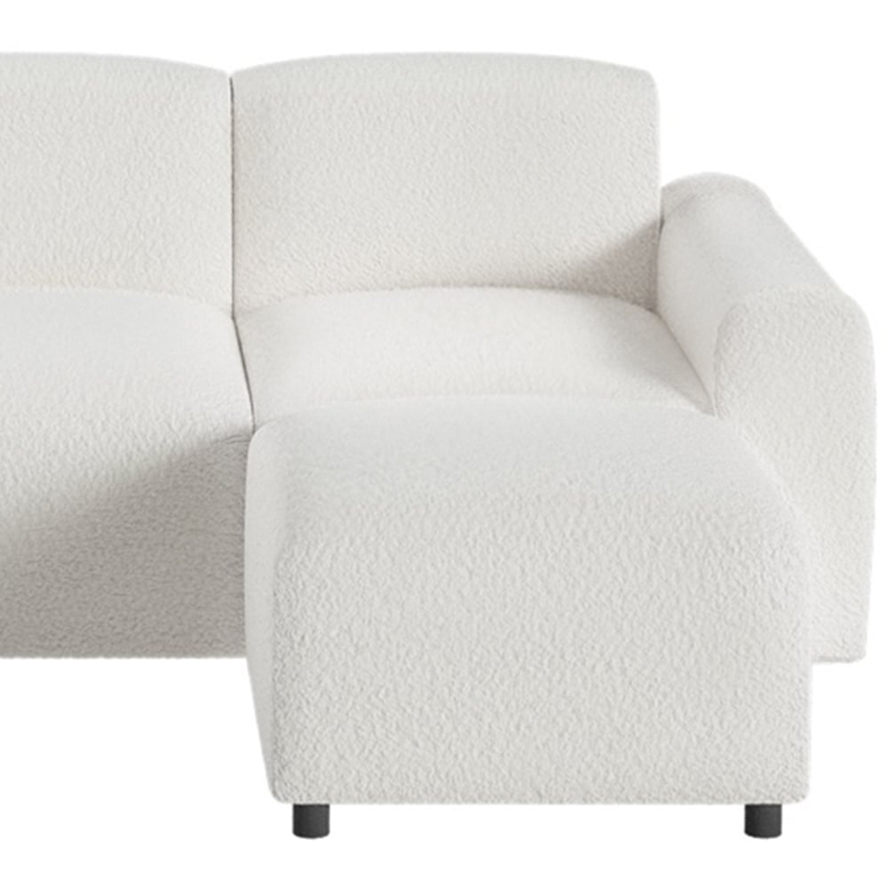 Flair Manon 3 Seater Cream Boucle Corner Sofa Image 5