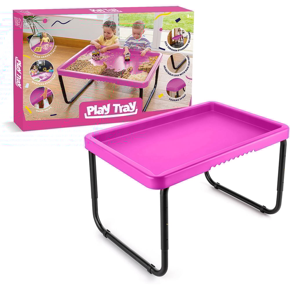 Toyrific Pink Toddler Plastic Play Tray Table Image 3