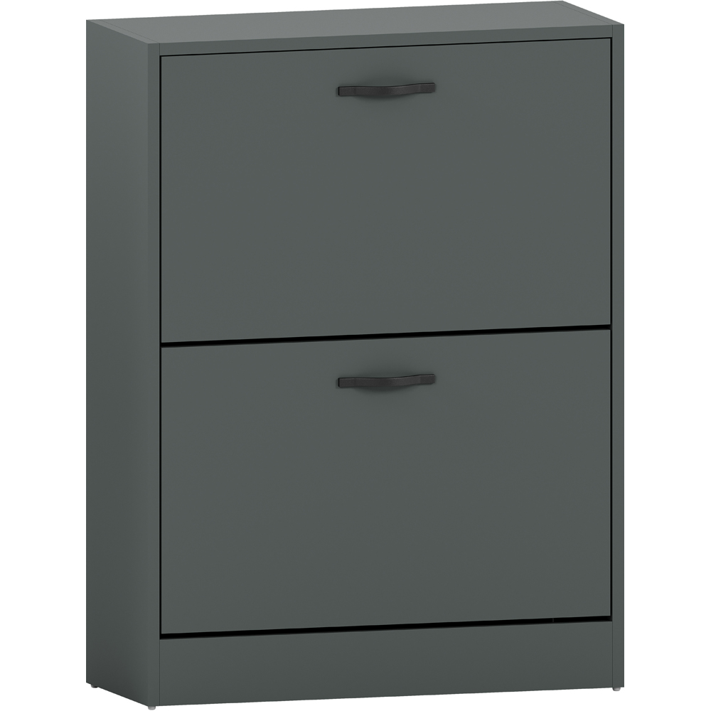 VIDA DESIGNS 2 Drawer Green Shoe Cabinet Image 2