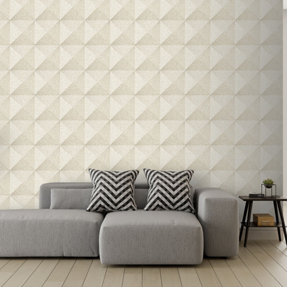Design ID Weaved Cube Cream Wallpaper Image 2