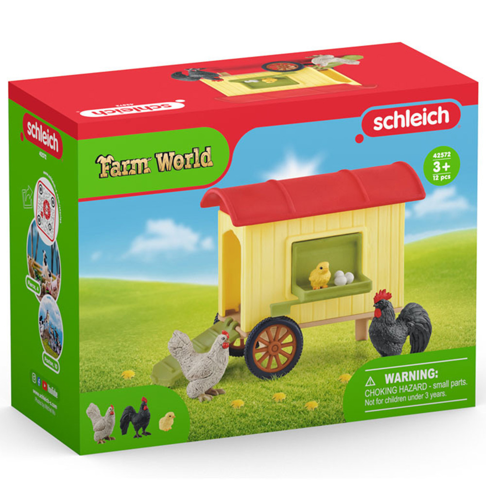 Schleich Farm World Mobile Chicken Coop Toy Playset Image 3