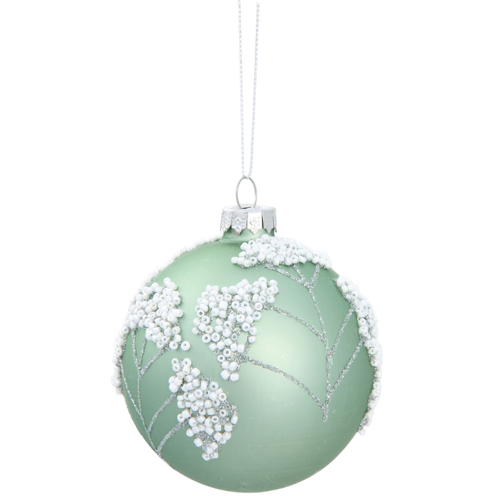 Sage Green Winter Bauble Image 4