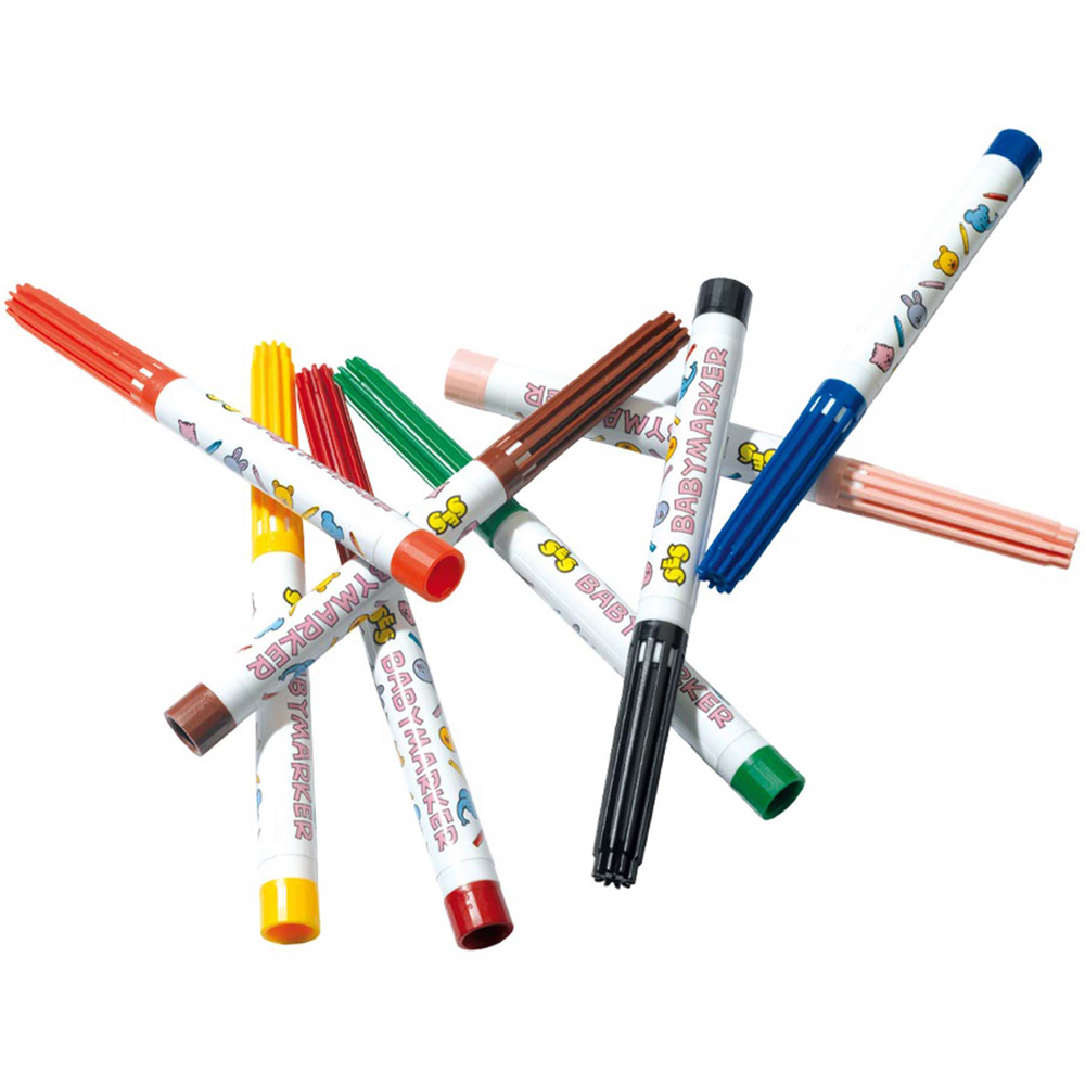 SES Creative Sophie La Girafe Assorted Colour Baby Marker 8 Pack Image 4