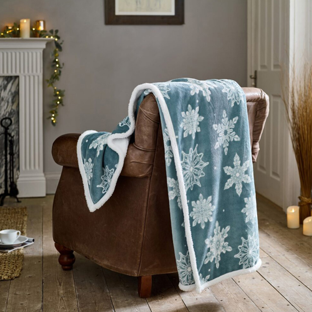 Deyongs Blue Flurry Throw 130 x 170cm Image 2