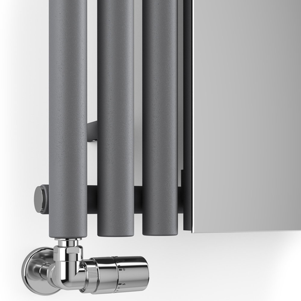 Terma Rolo Mirror 2854 BTU Modern Grey Radiator 1800 x 590mm Image 5
