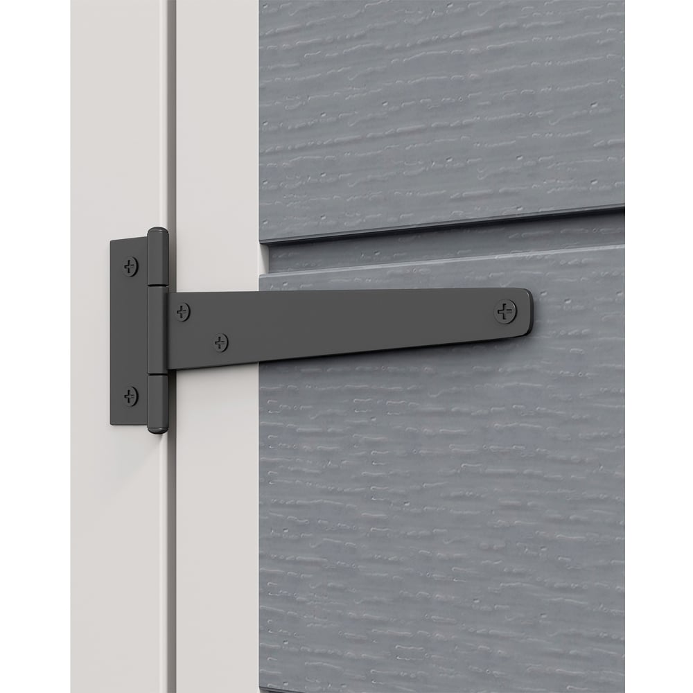 Outsunny 5 x 3ft Single Door Grey Garden Shed Image 3