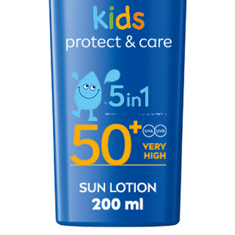 Nivea Sun Kids Protect and Care 5 in 1 Sun Cream Lotion SPF50+ 200ml Image 3