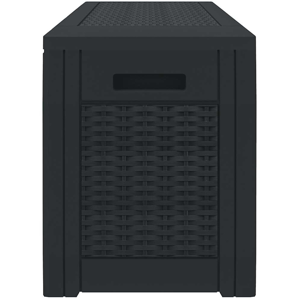 vidaXL 310L Anthracite Polypropylene Garden Storage Box Image 4