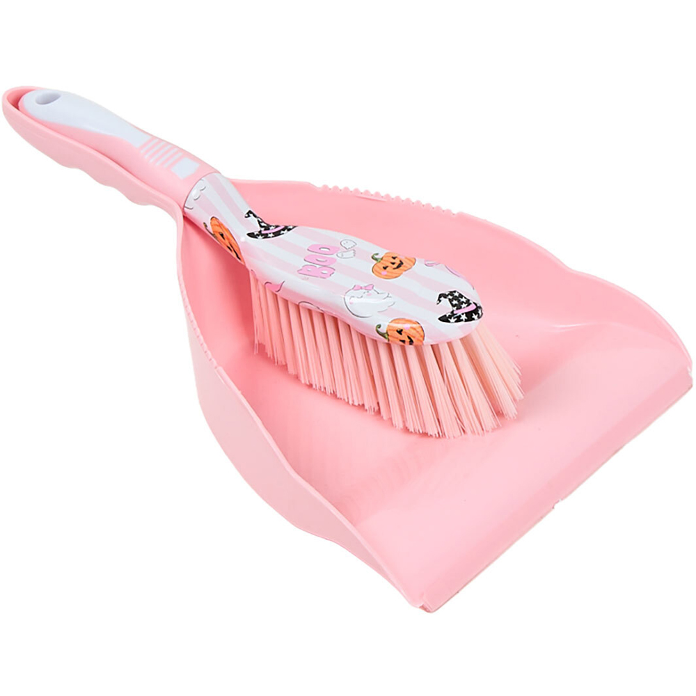 Halloween Dustpan and Brush Pink Image 6
