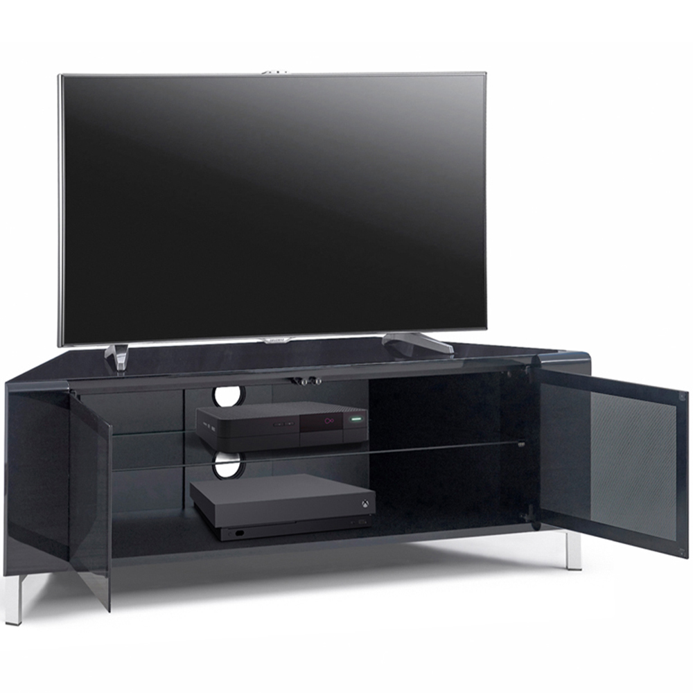 MDA Designs Corvus 2 Door Black TV Cabinet Image 6