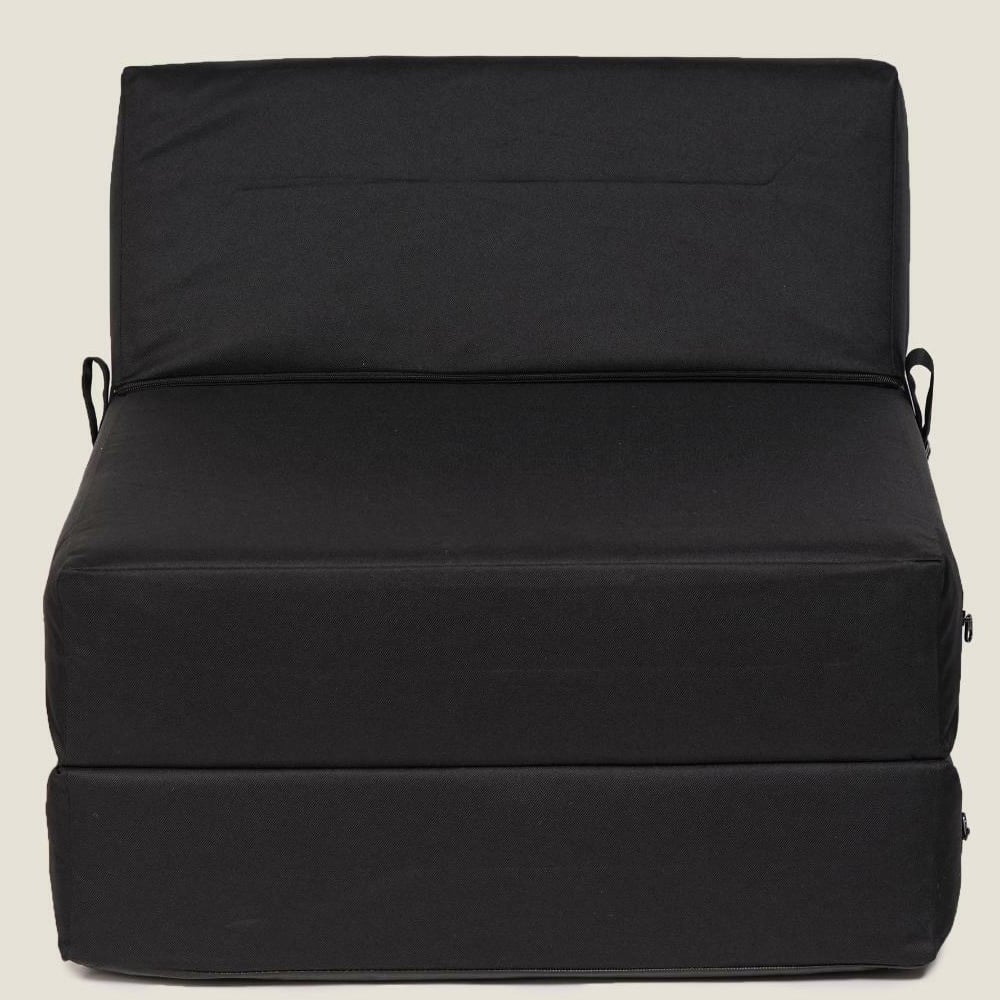 Kaikoo Single Black Foldable Bed Image 4