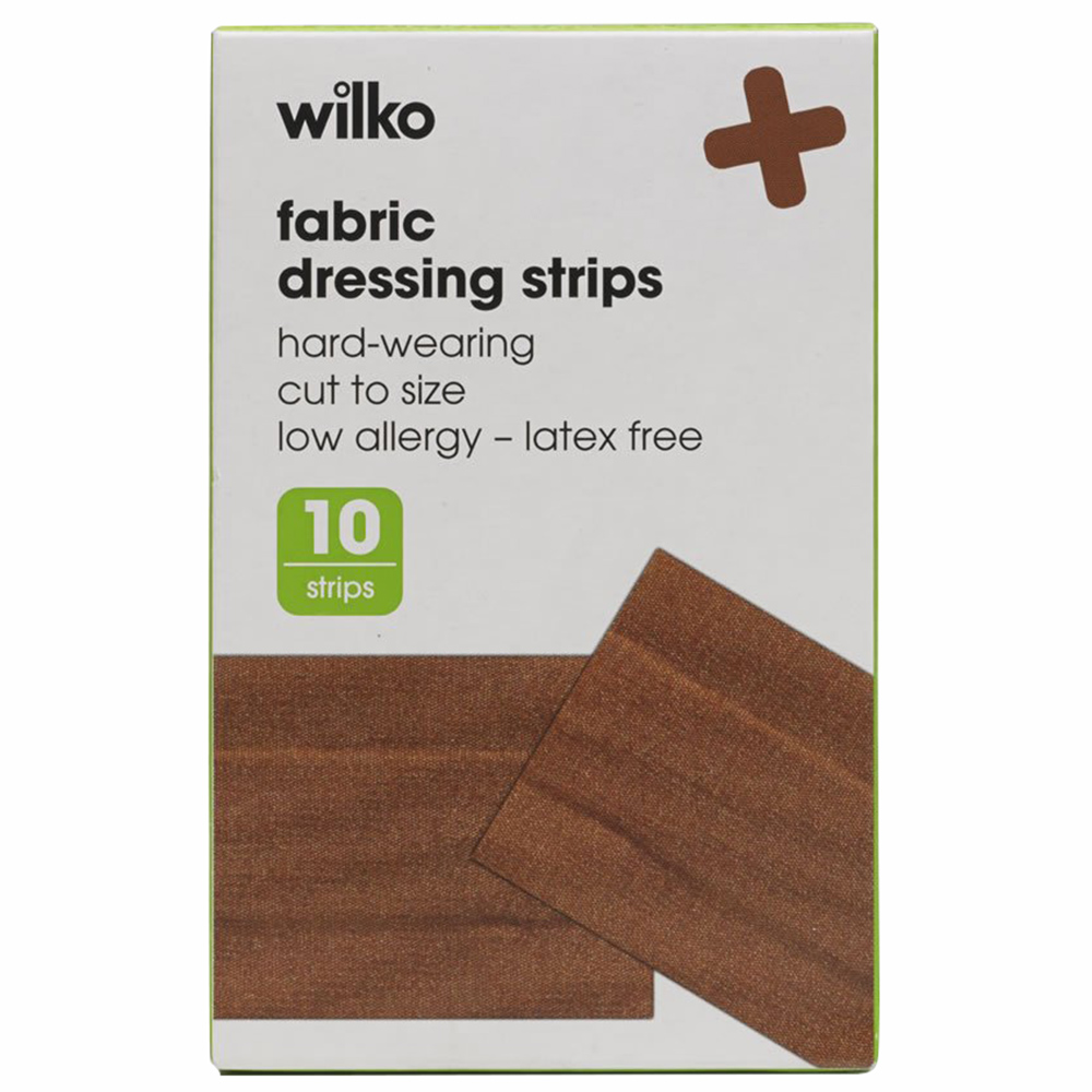 Wilko Fabric Dressing Strip 10 pack Image