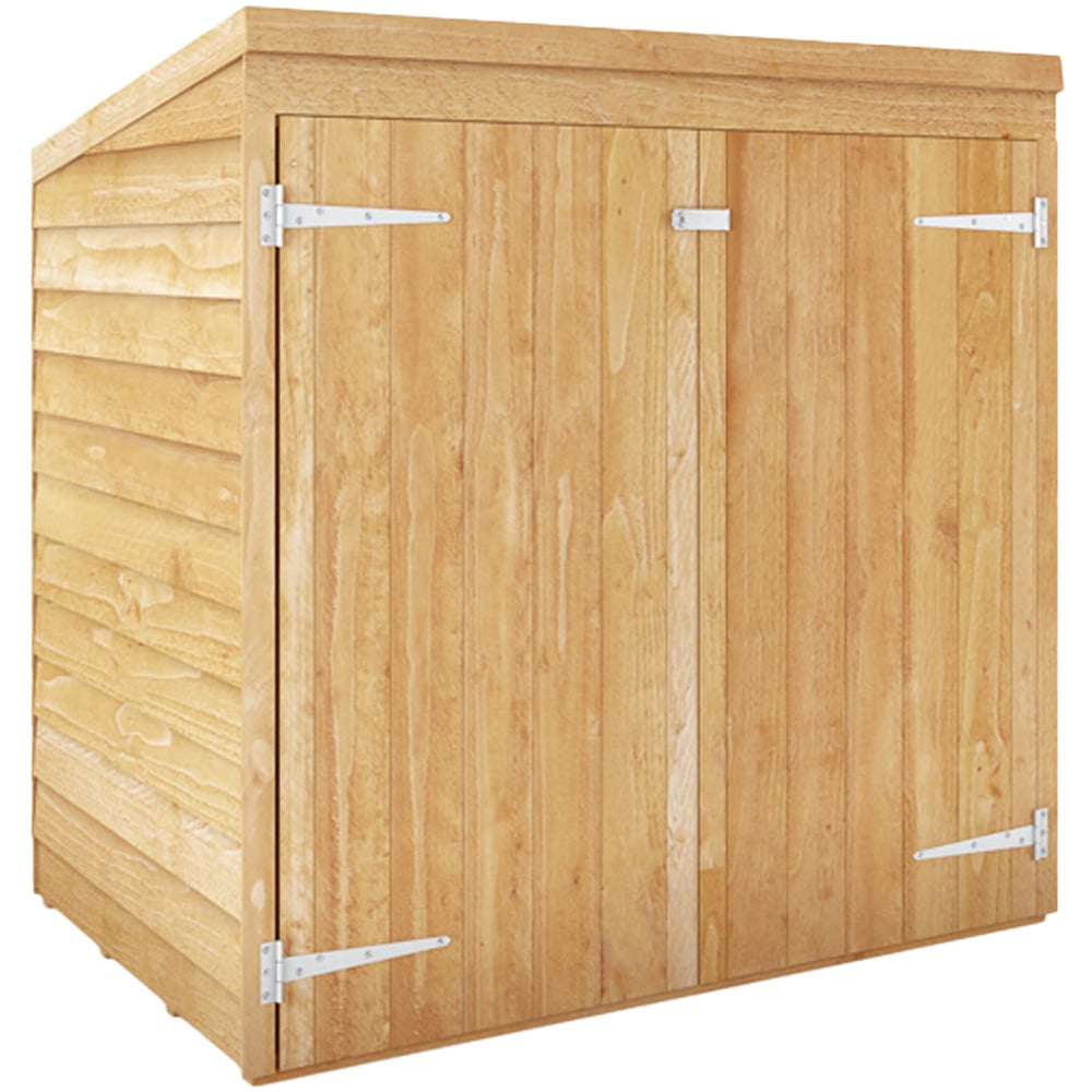 Mercia 3 x 5ft Double Door Overlap Pent Tool Storage Shed Image 1