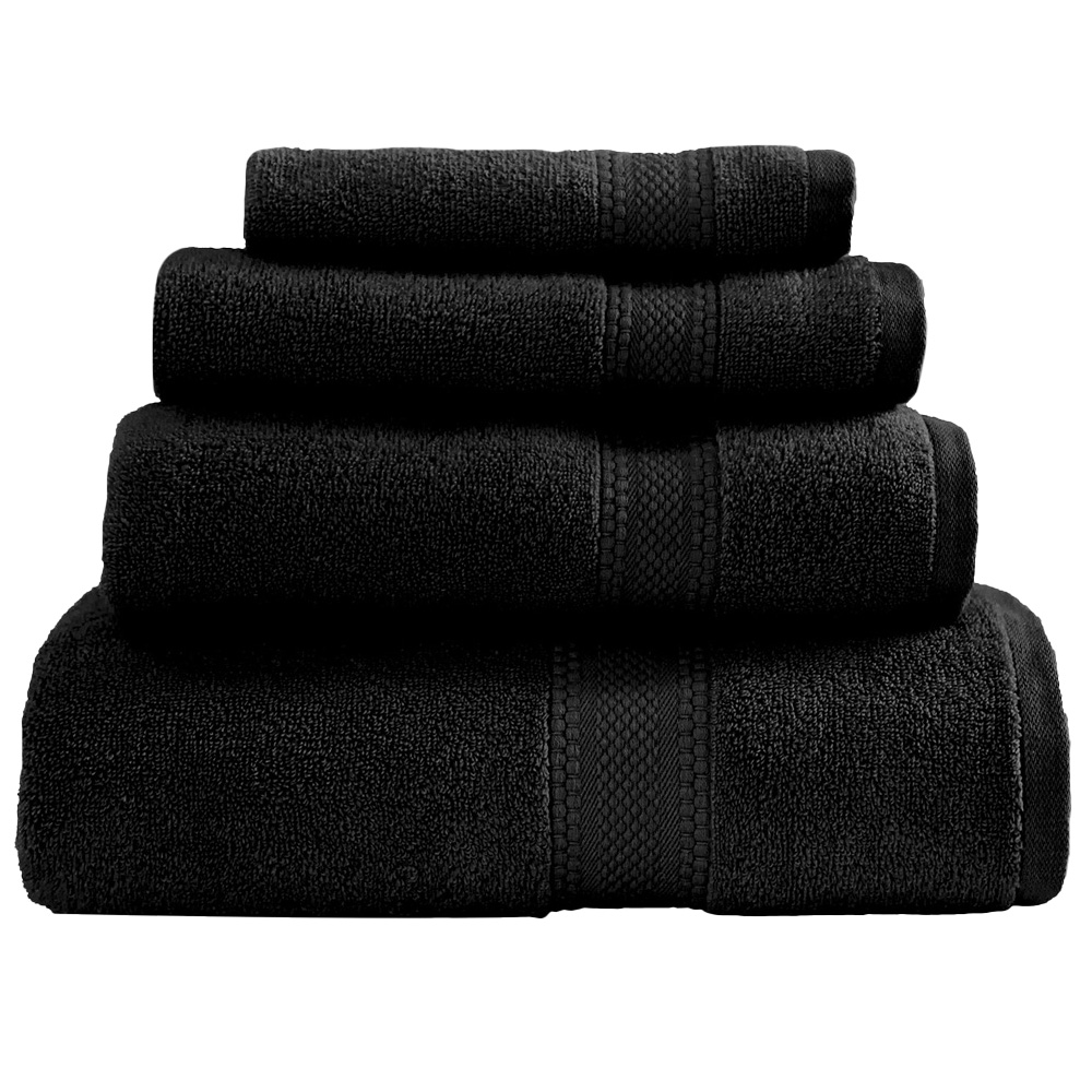Divante Deluxe Cotton Black Bath Sheet Image 1