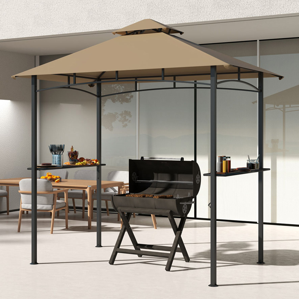 Outsunny 1.4 x 2.4m 2 Tier BBQ Grill Gazebo Image 1