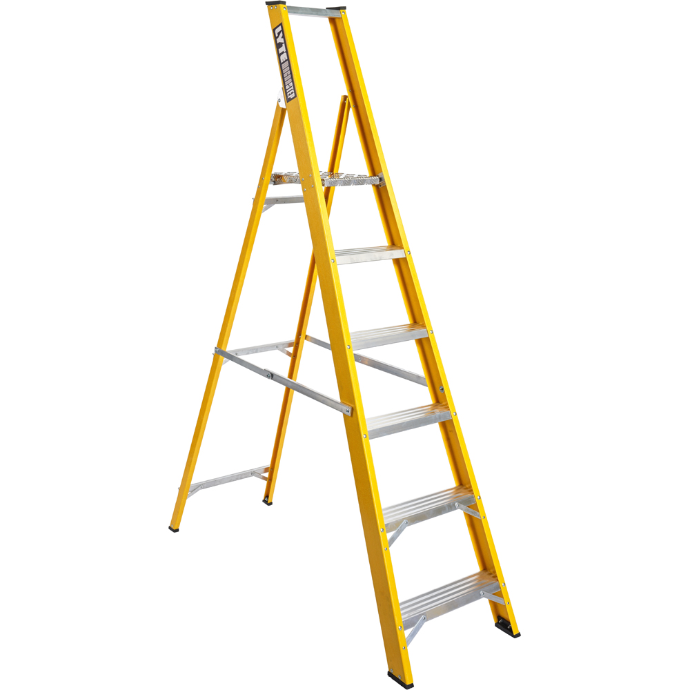 Lyte Ladders and Towers MagnaStep 6 Tread Glassfibre Platform Step Ladder Image 1