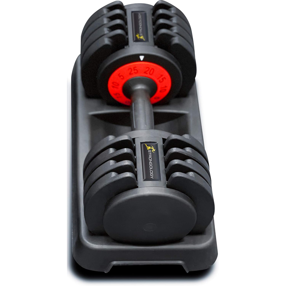 Strongology Tundra 25 Black Adjustable Dumbbell and Weights Set 25kg Image 4
