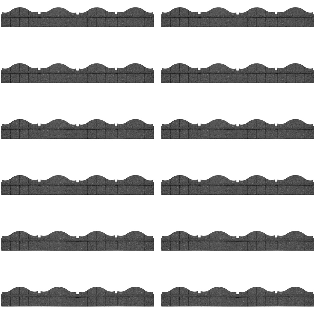 Thompson and Morgan Ultra Curve EZ 120 x 15cm 12 Pack Carolina Grey Border Edging Image 1