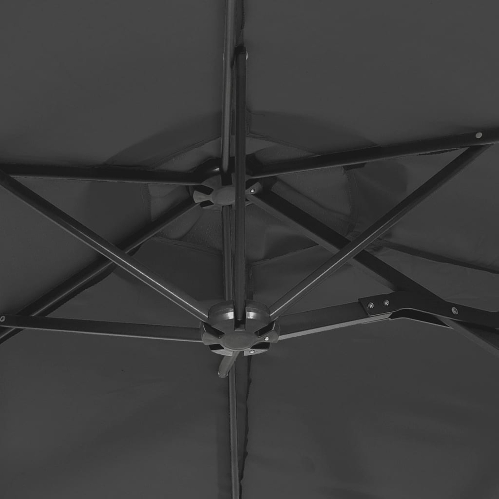 vidaXL Anthracite Double Head Garden Parasol 3m Image 5