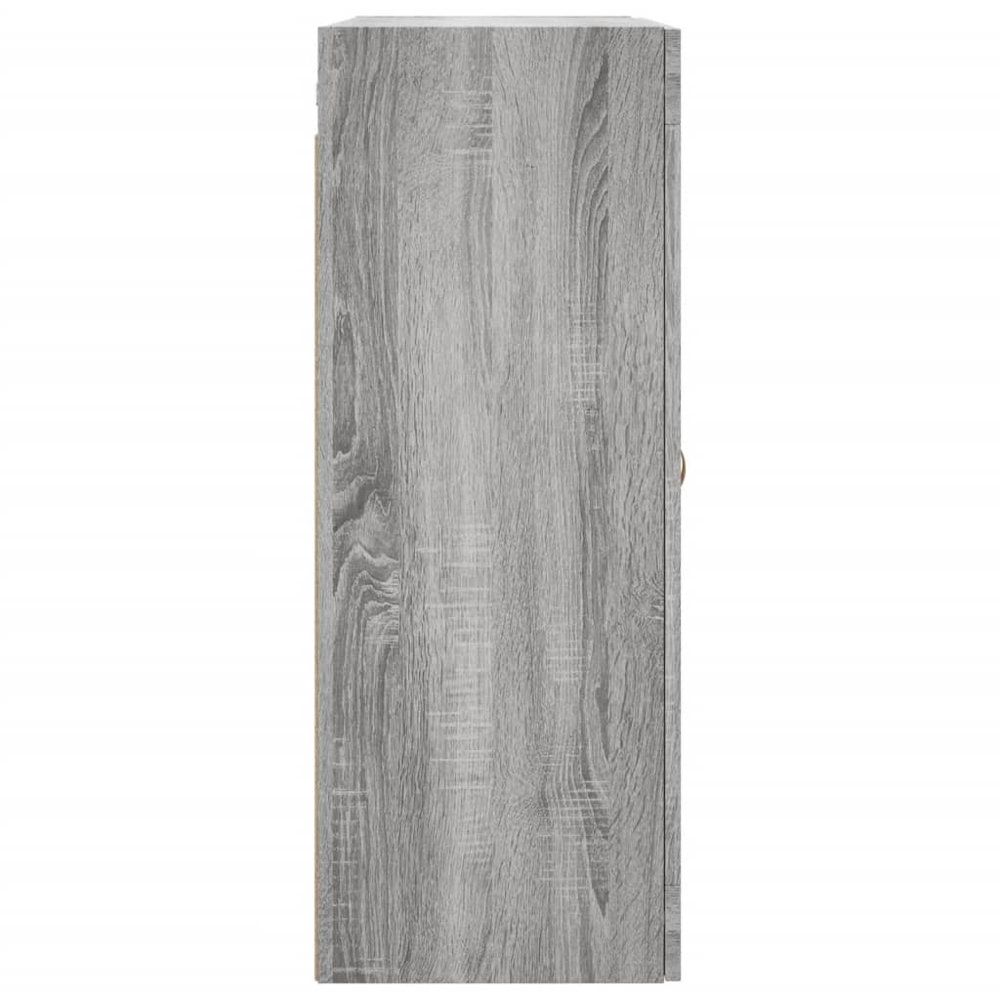 vidaXL 2 Door 3 Shelf Grey Sonoma Wall Mounted Cabinet Image 6