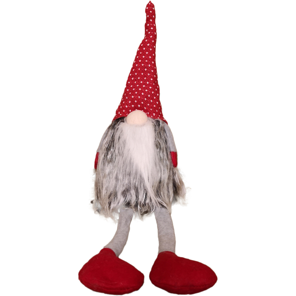 Samuel Alexander Haired Gonk Christmas Decoration with Dangly Legs 54cm Image 1