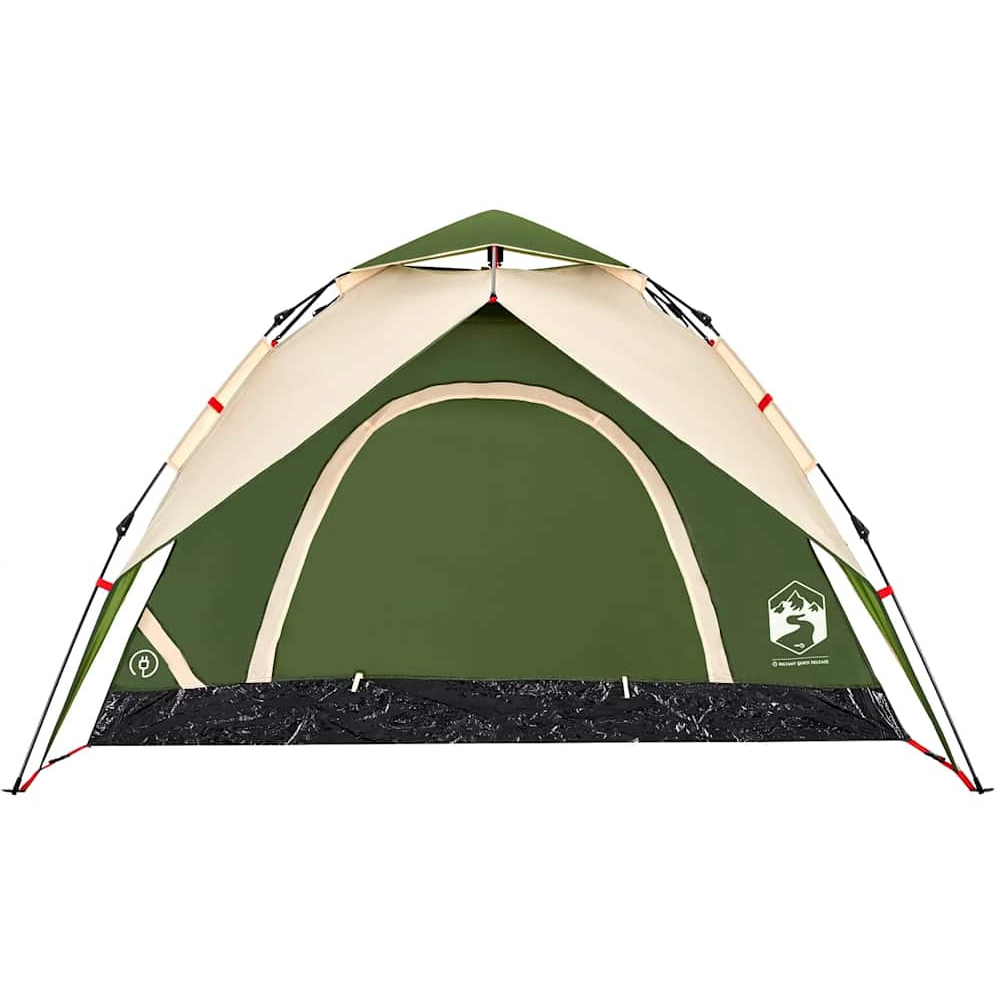 Walplus 5 Person Dome Shaped Camping Tent with Carry Bag and Tent Rainfly Green Image 3