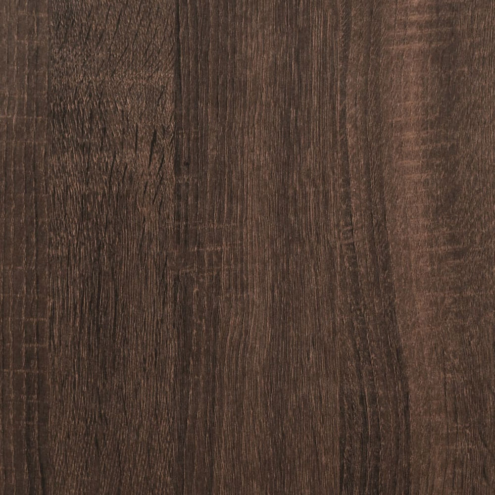 vidaXL 2 Shelf Brown Oak Bookcase Image 7
