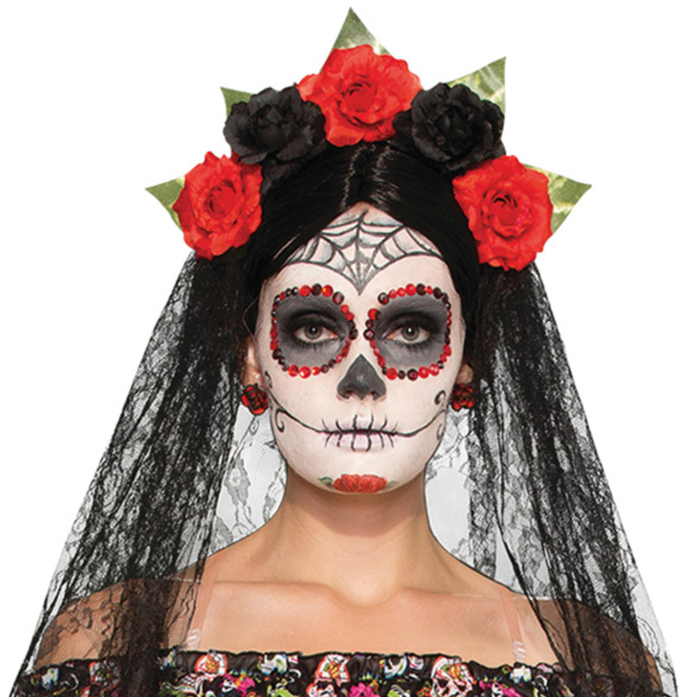 Rubies Masquerade Day of the Dead Veil Costume Image 2