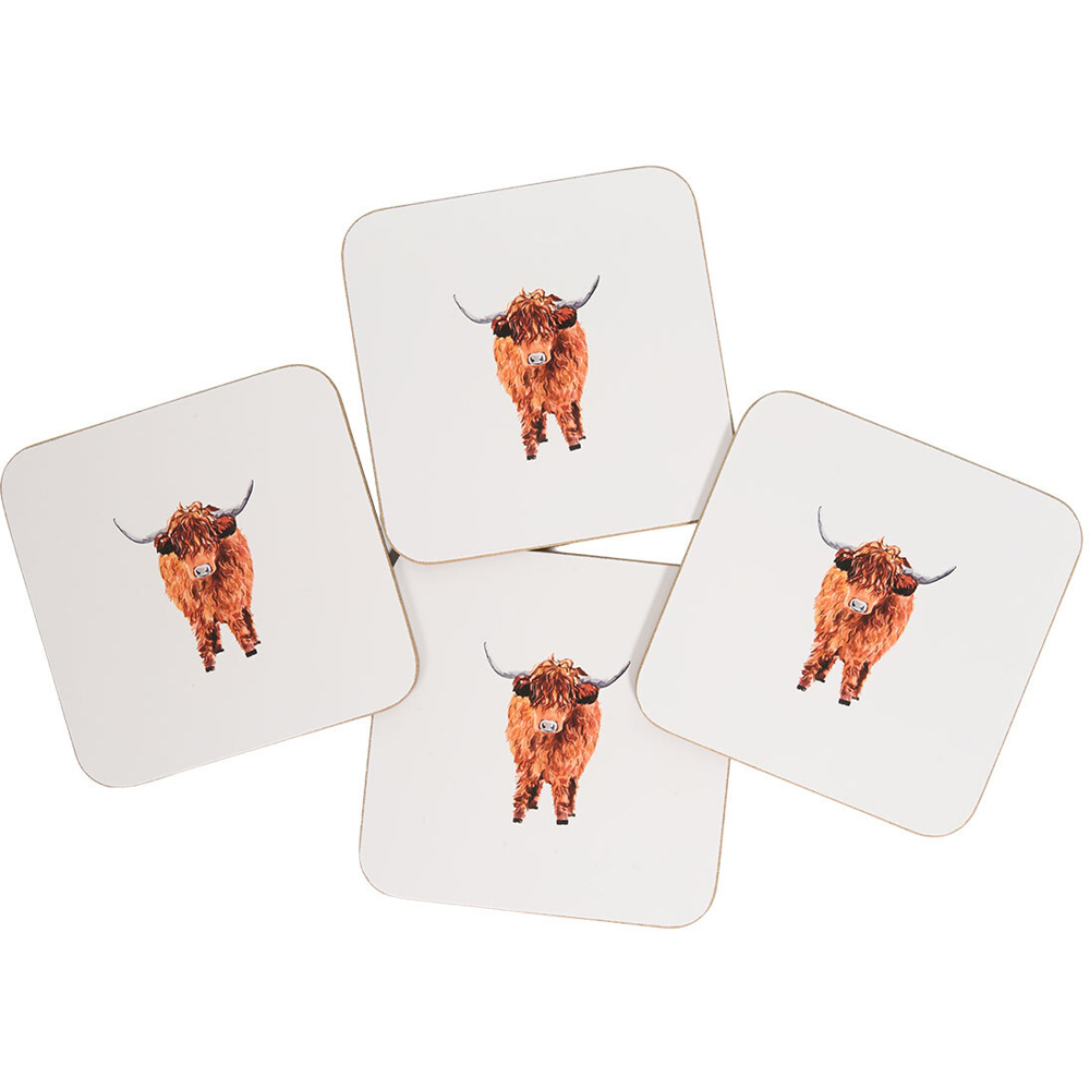 Highland Cow Placemat and Coaster Set Image 3