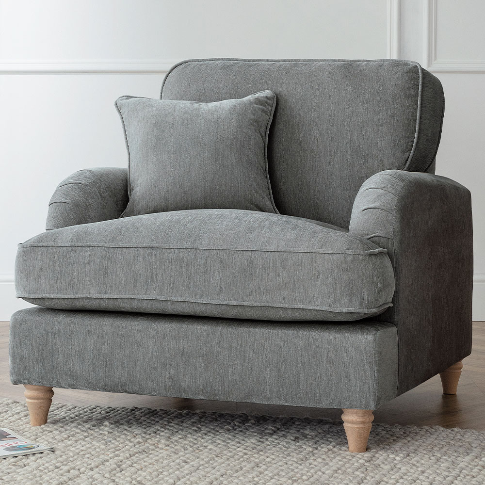 The Vienna Charcoal Armchair Image 1