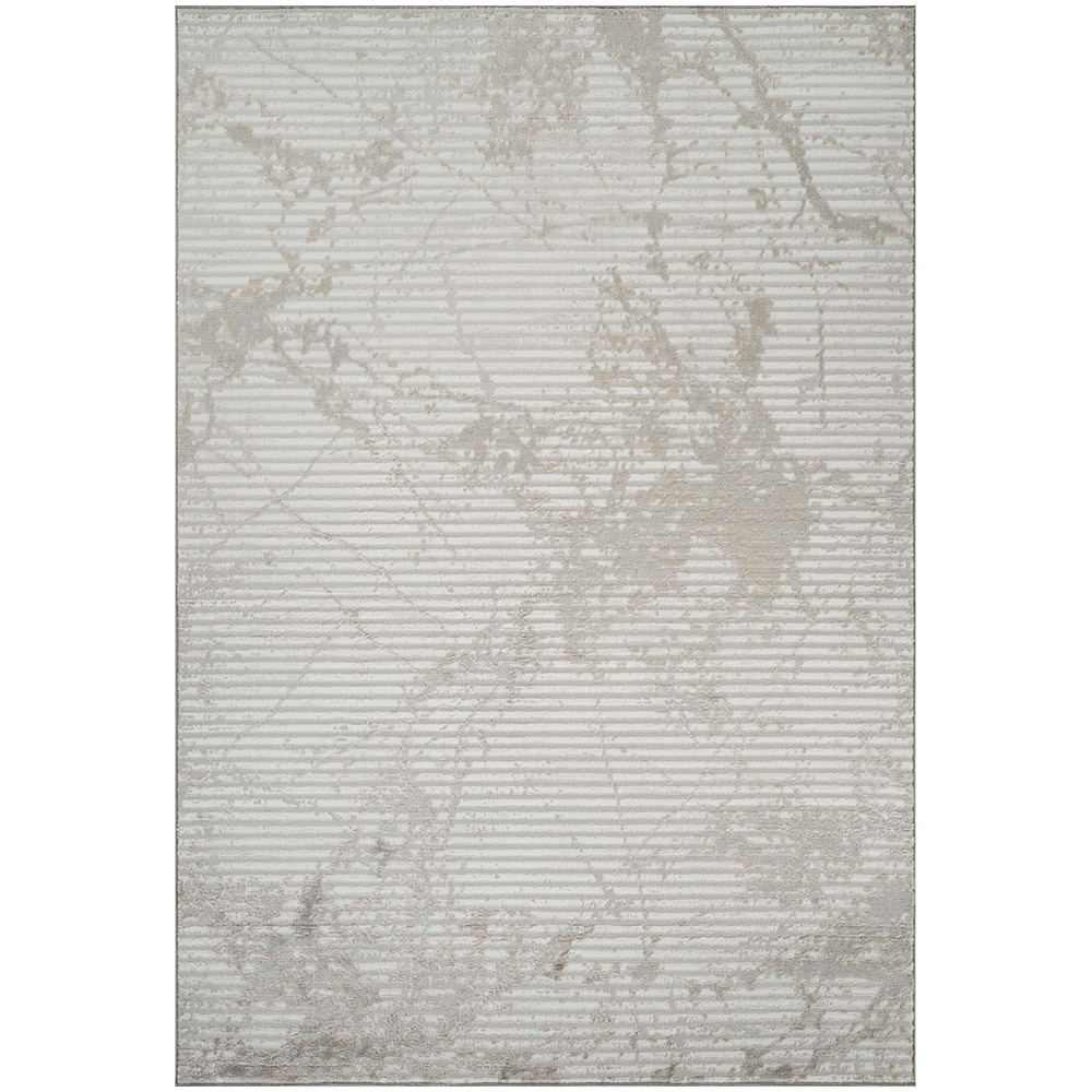 Desire Rugs Perla Grey Modern Abstract Linear Molten Design Rug 200 x 290cm Image 1