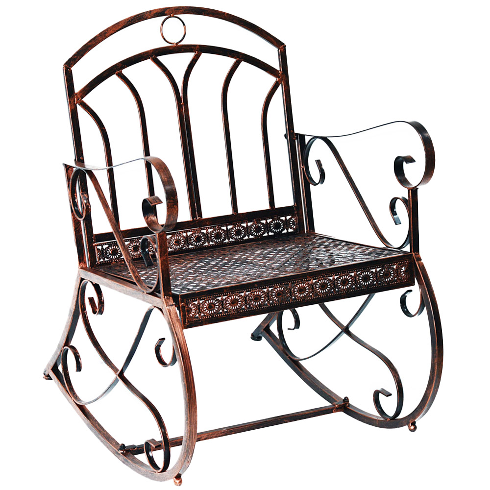 Outsunny Bronze Vintage Style Rocking Chair Image 2
