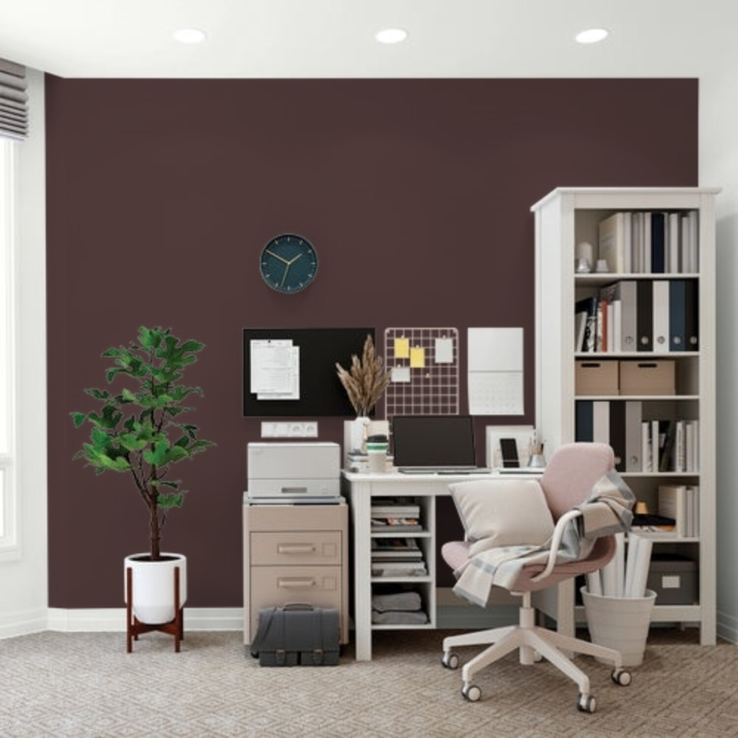 Johnstone's MY Colour Luxurious Durable Matt Paint Enchanting Eggplant Image 3