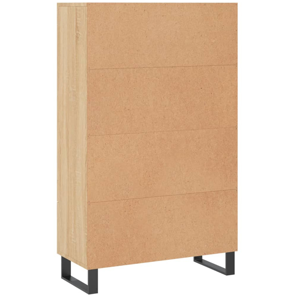 vidaXL 2 Door Single Drawer Sonoma Oak Highboard Image 8